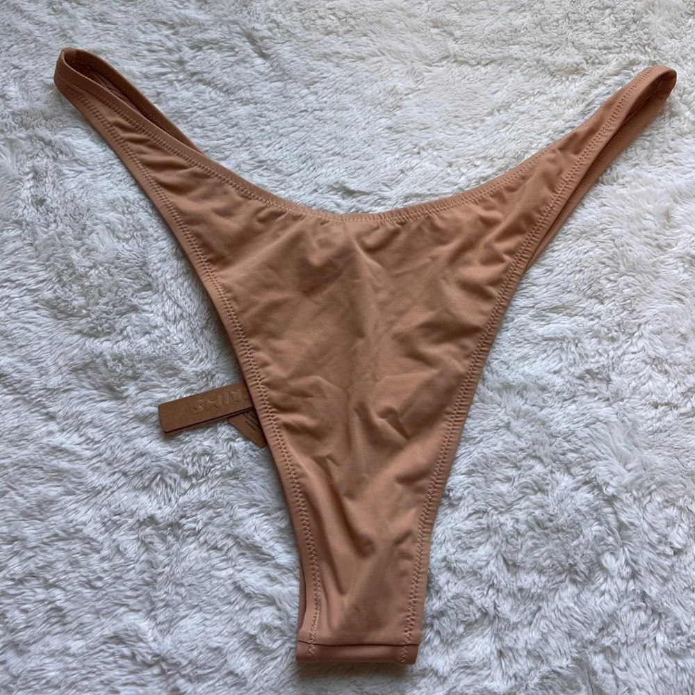 Skims Recycled Swim Micro Tanga Bikini Bottom Ochre SW-TAN-0147 Plus Size 3X NWT